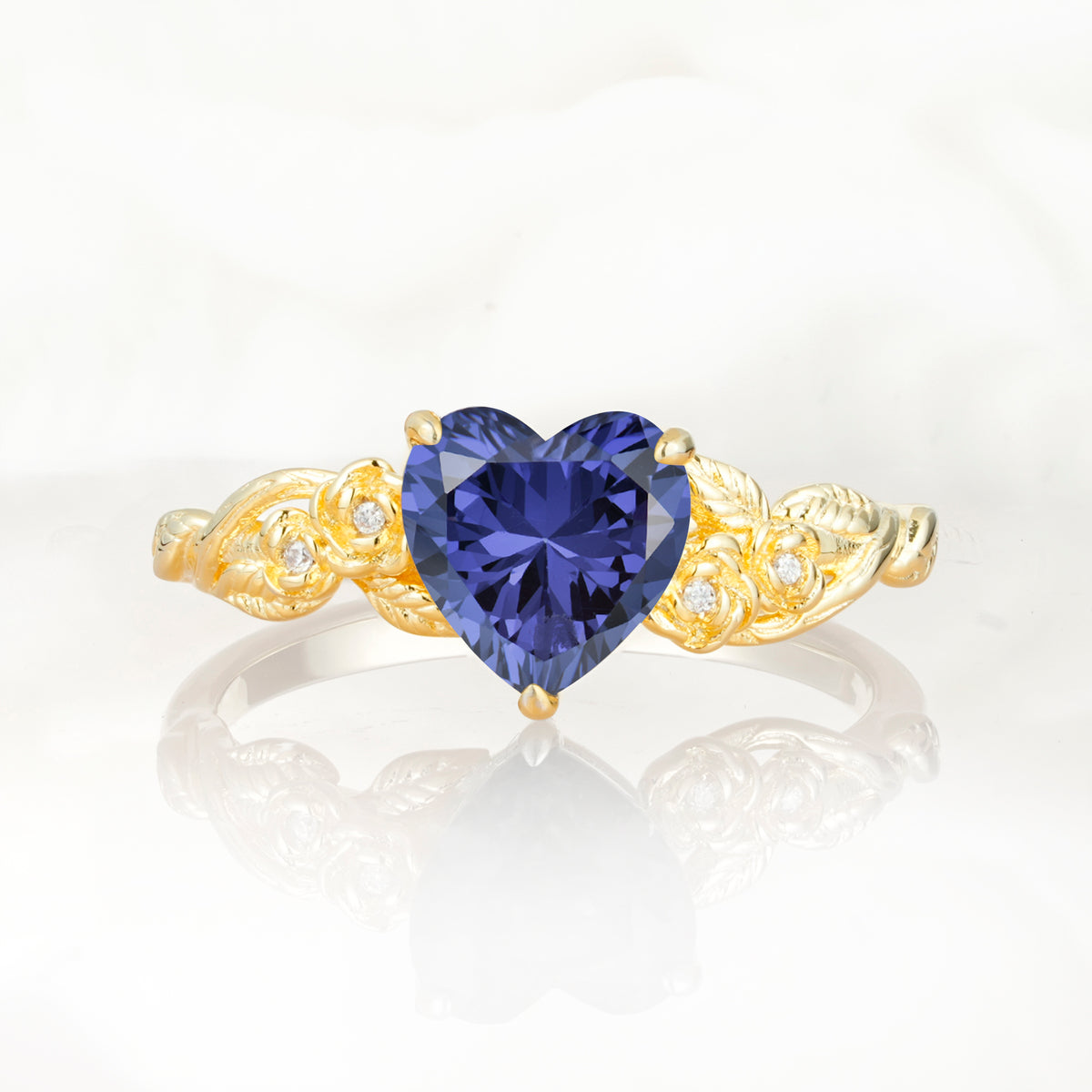 SR17617 Tanzanite Ring - Yellow-Gold