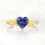 SR17617 Tanzanite Ring - Yellow-Gold