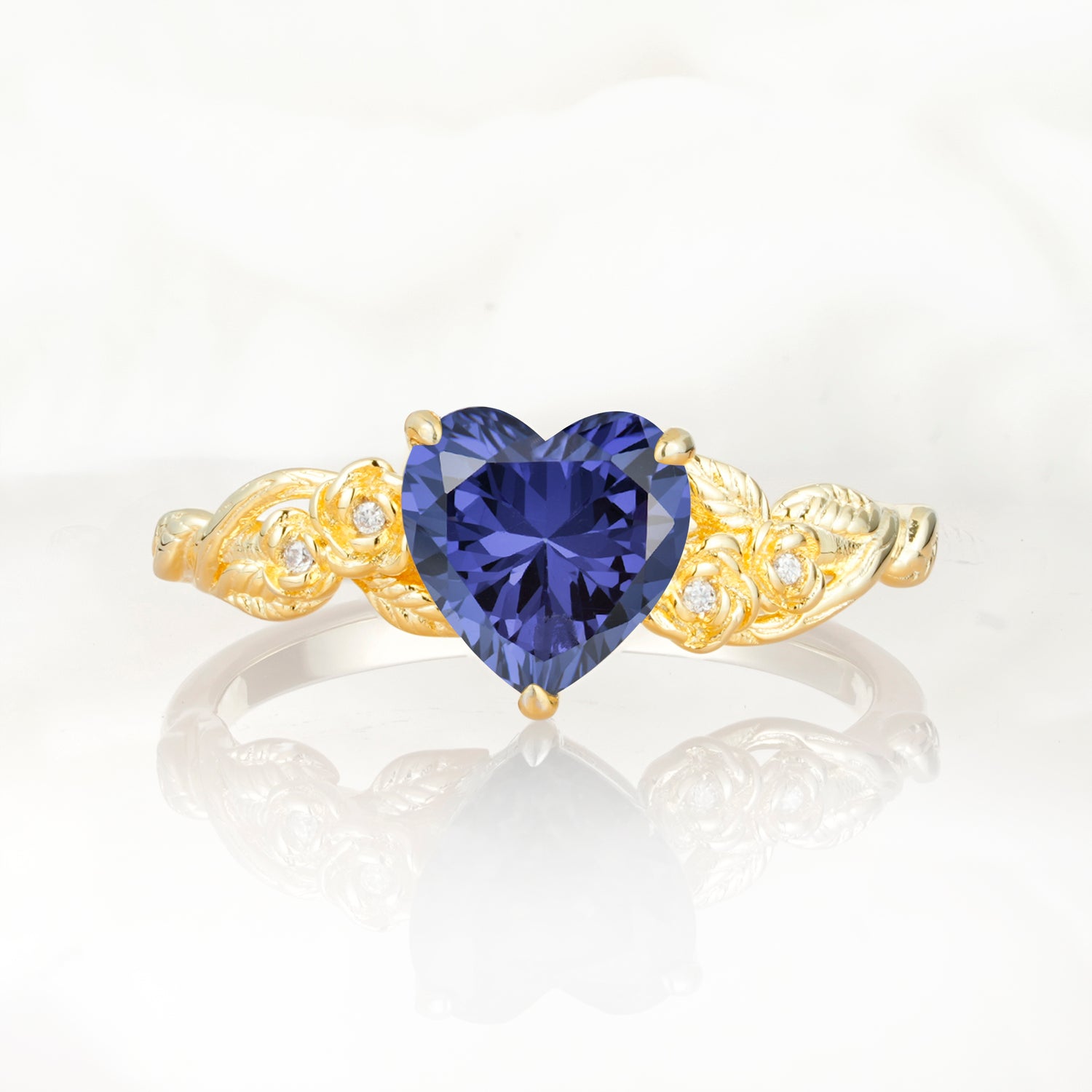 SR17617 Tanzanite Ring - Yellow-Gold