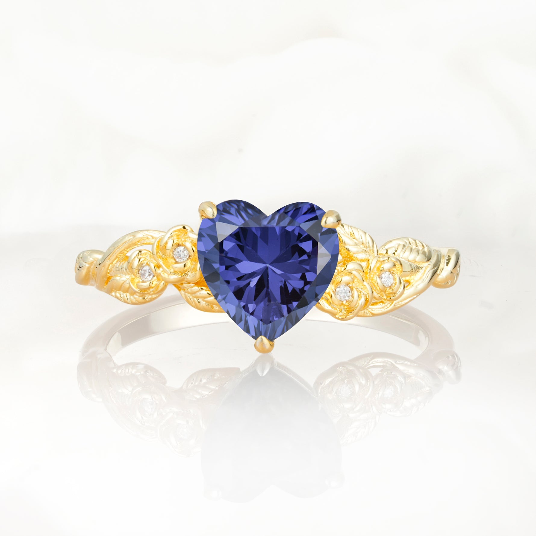 SR17617 Tanzanite Ring - Yellow-Gold