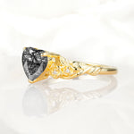 SR17617 Black Rutilated Quartz Ring - Additional view