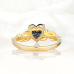 SR17617 Black Rutilated Quartz Ring - Additional view