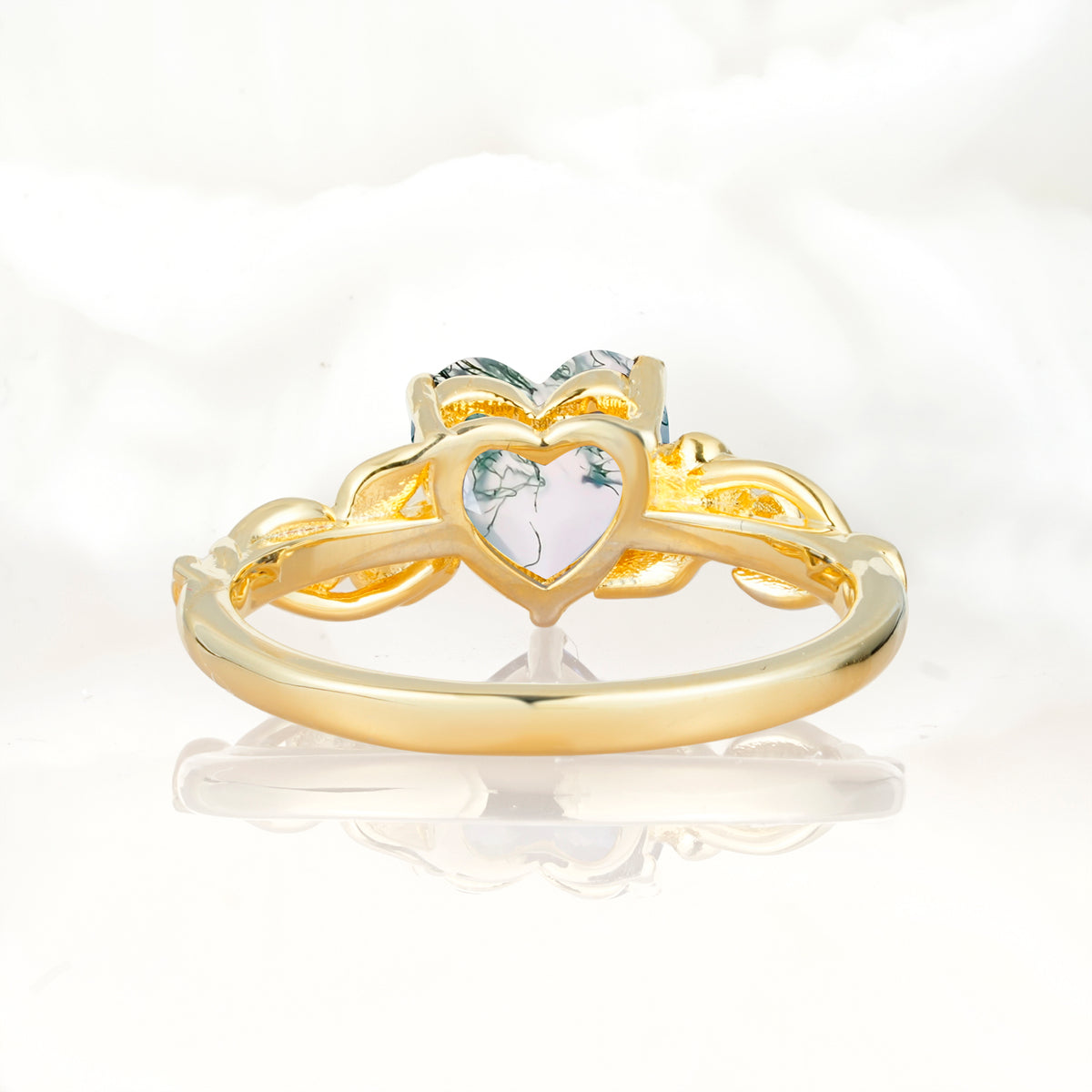 SR17617 Moss Agate Ring - Additional view