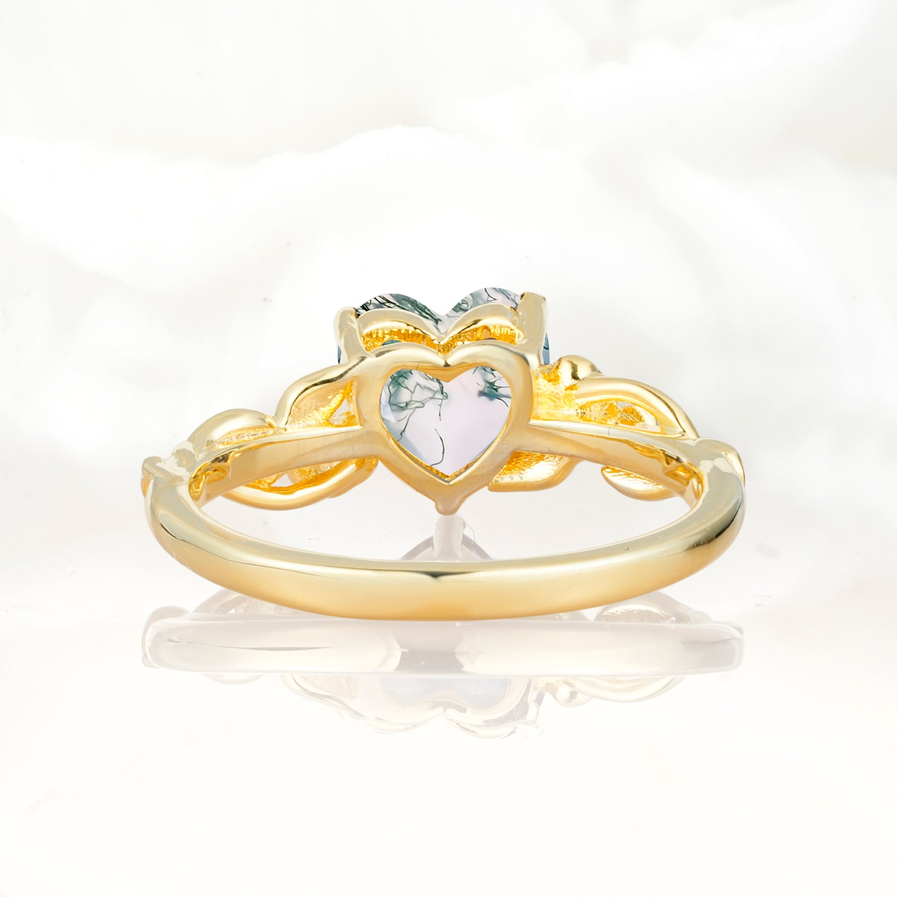 SR17617 Moss Agate Ring - Additional view