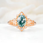 SR17618 Moss Agate Ring - Additional view