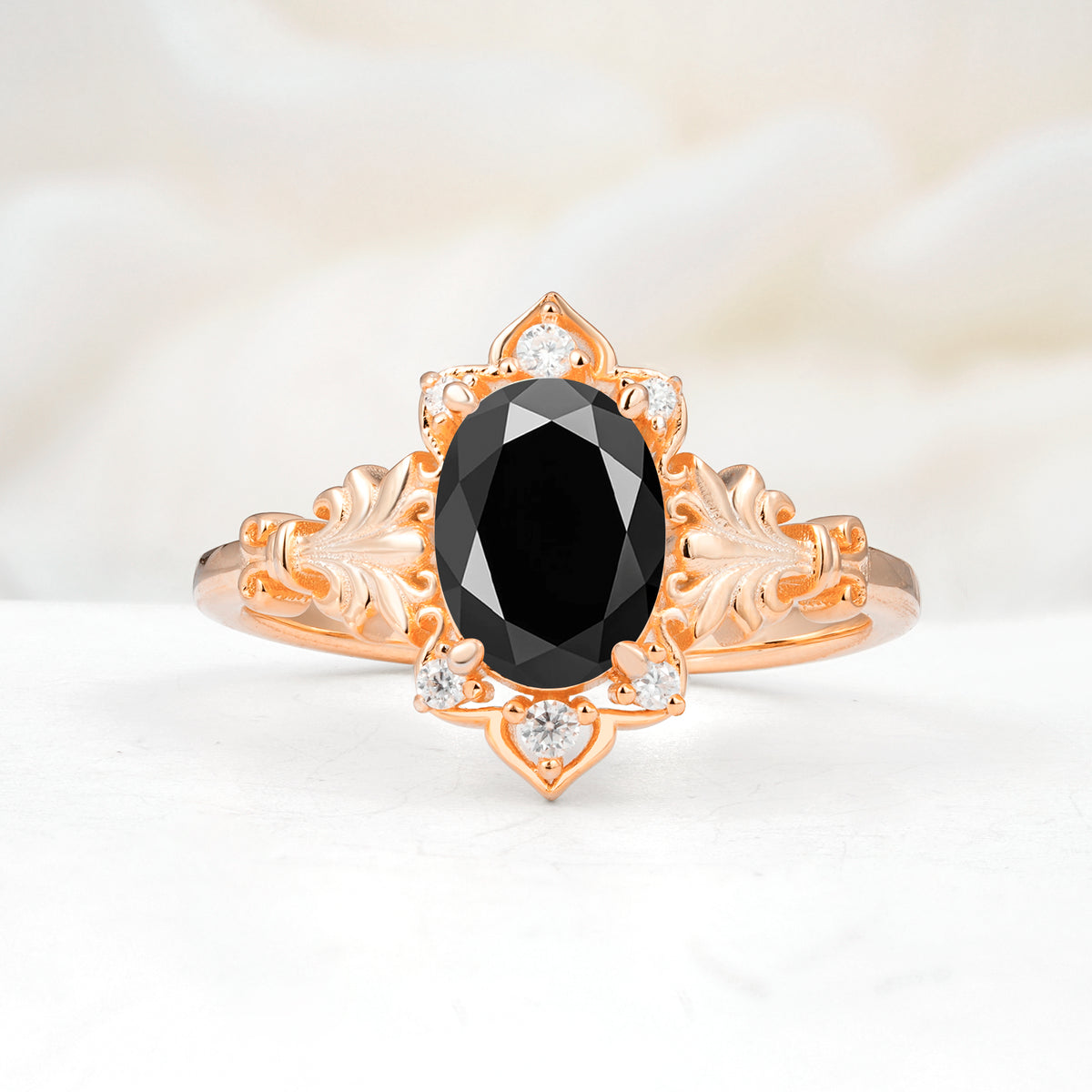 SR17618 Black Onyx Ring - Additional view