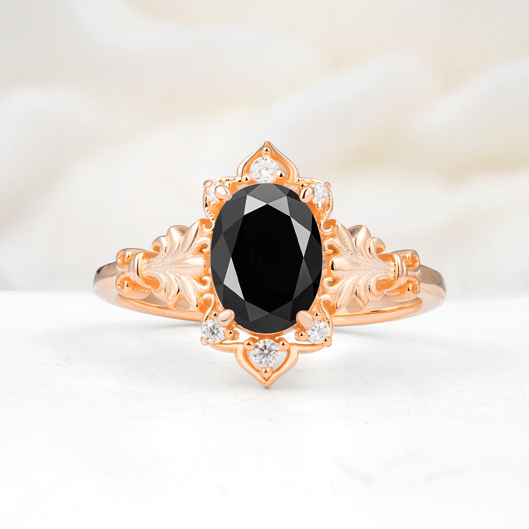 SR17618 Black Onyx Ring - Additional view