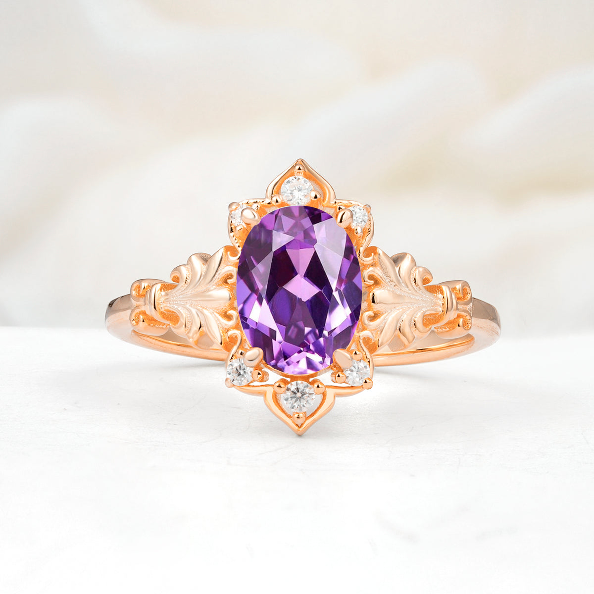 SR17618 Amethyst Ring - Additional view