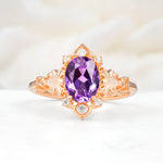 SR17618 Amethyst Ring - Additional view