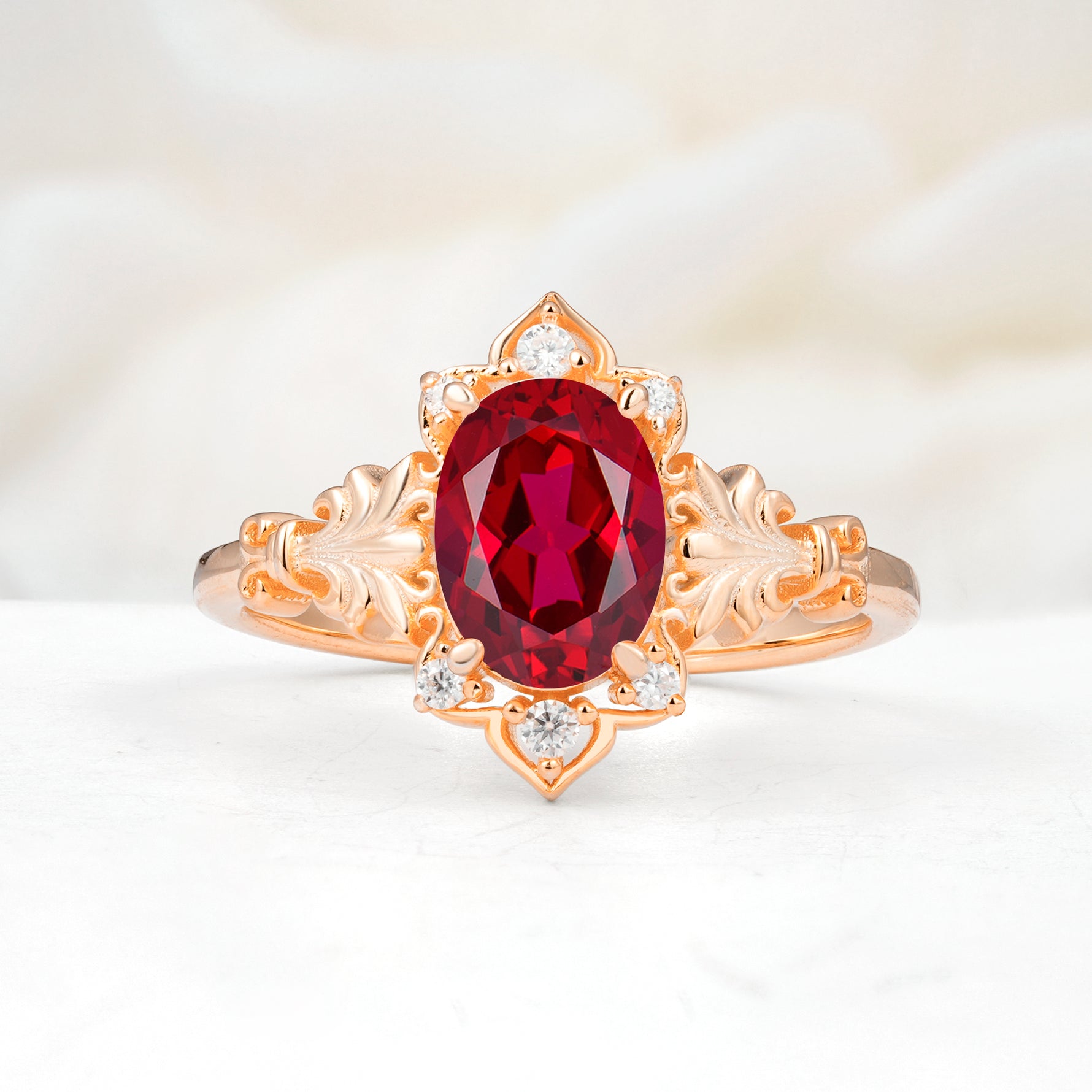 SR17618 Ruby Ring - Additional view