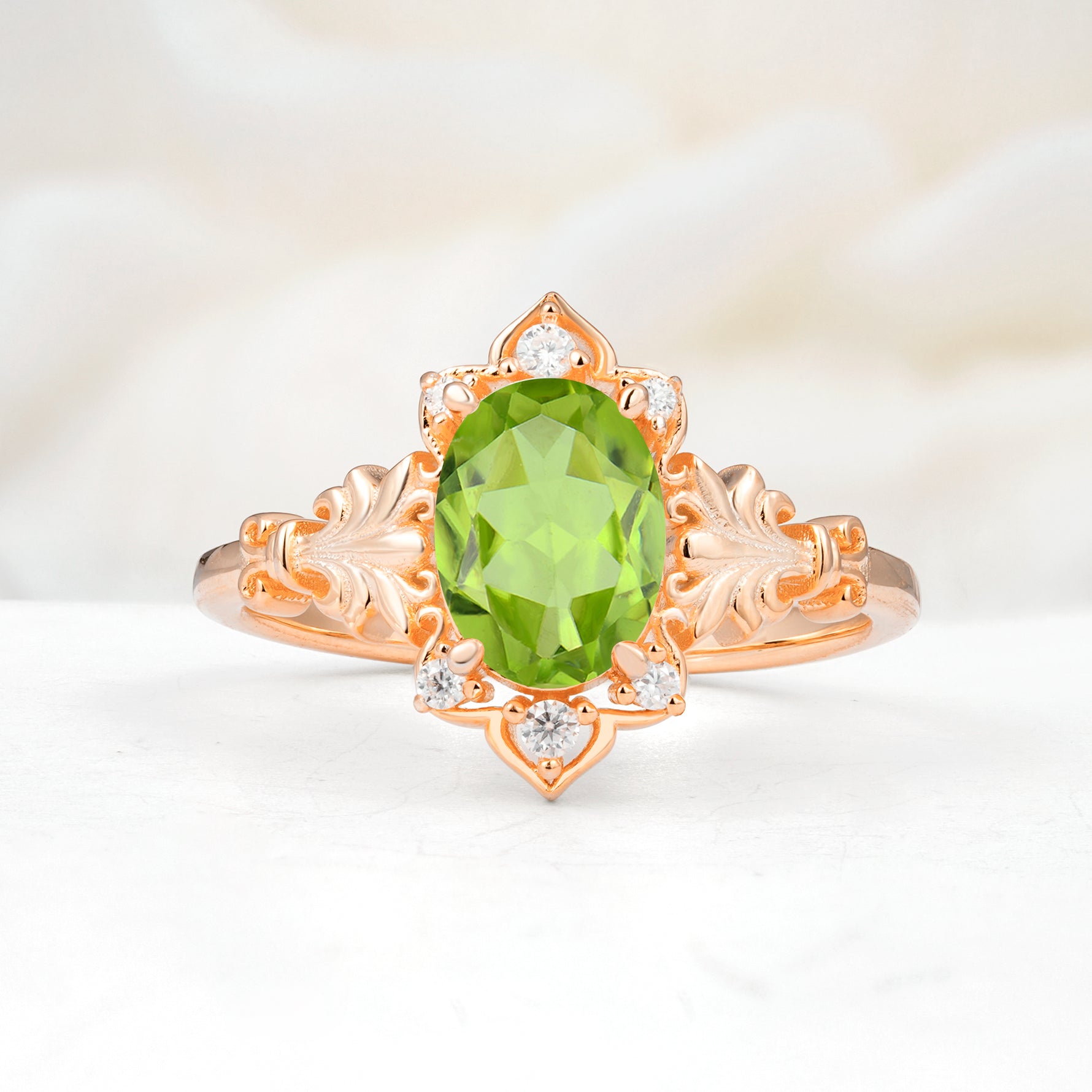 SR17618 Peridot Ring - Additional view