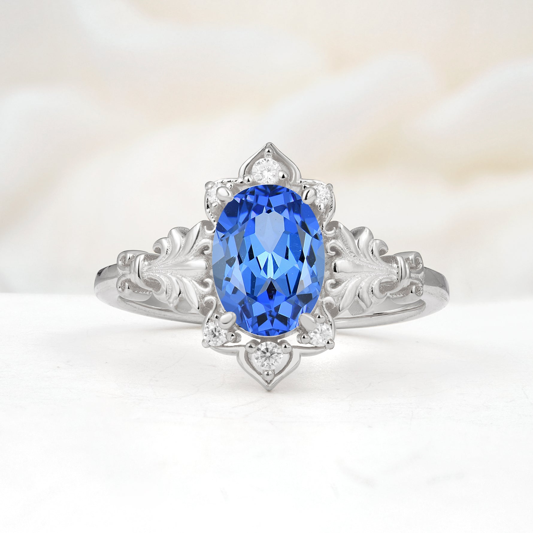 SR17618 Sapphire Ring - Additional view