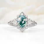 SR17618 Moss Agate Ring - Additional view