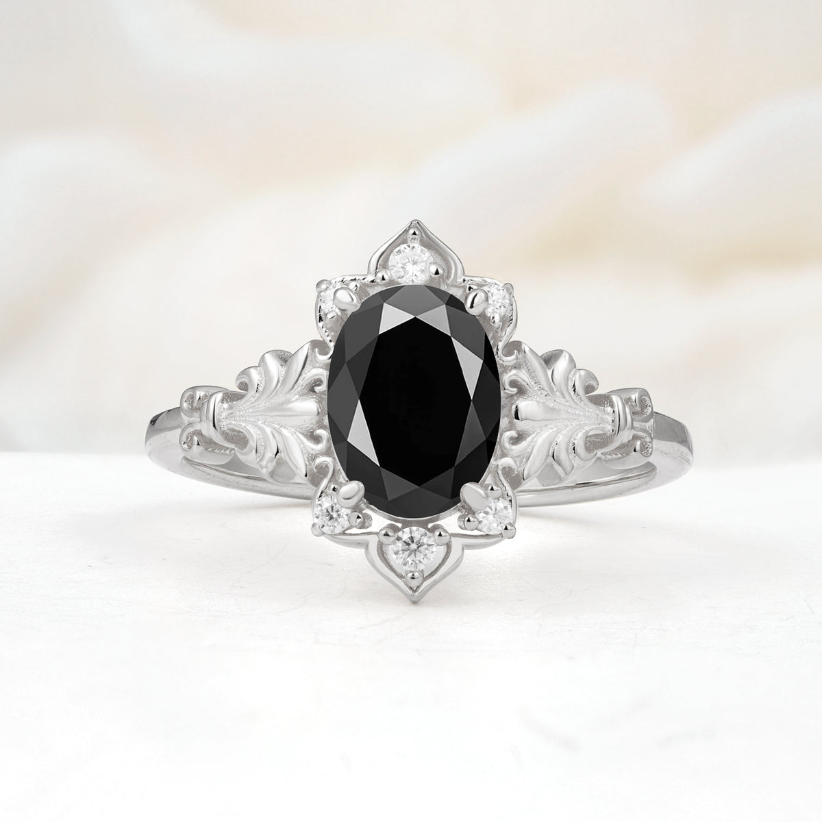 SR17618 Black Onyx Ring - Additional view