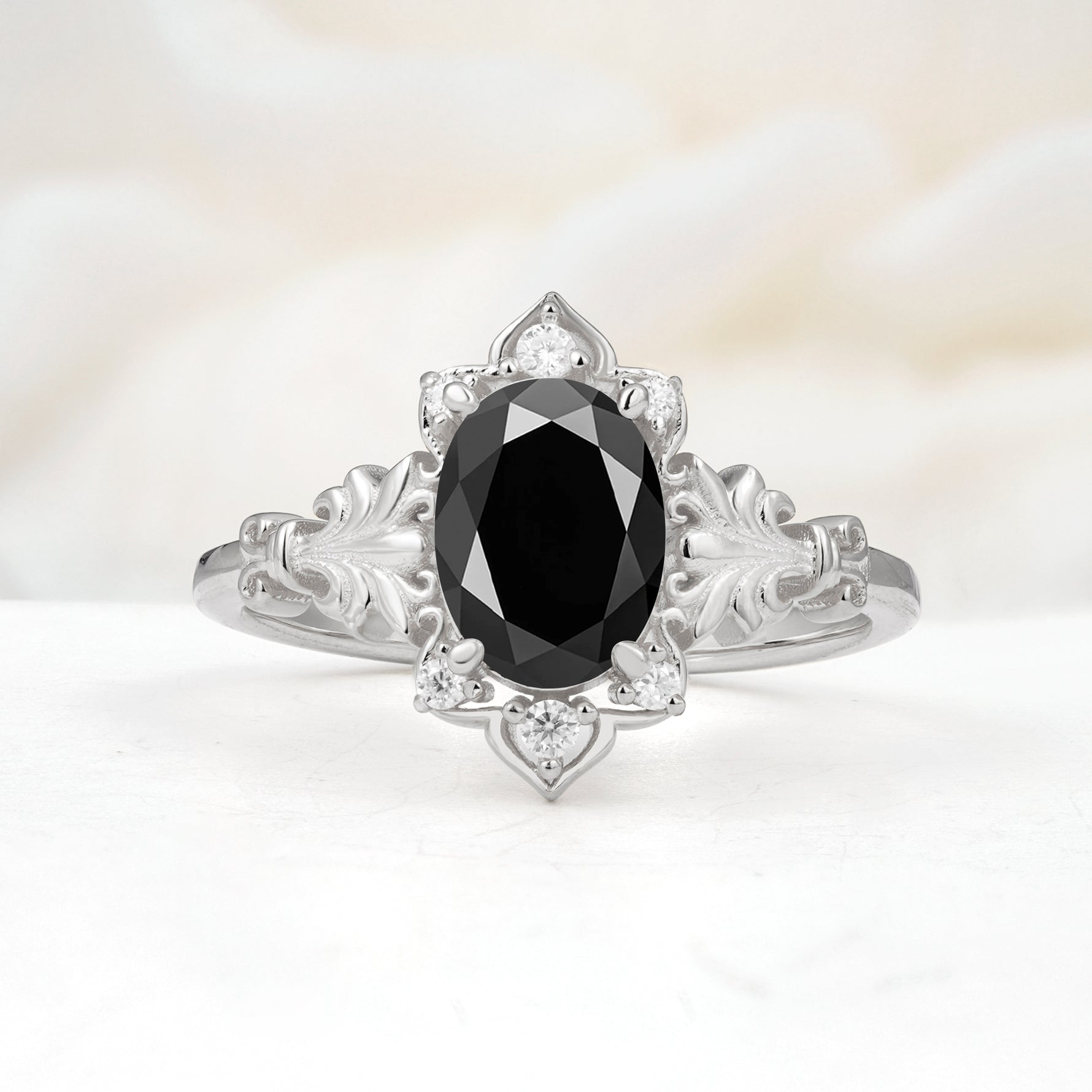 SR17618 Black Onyx Ring - Additional view