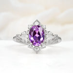 SR17618 Amethyst Ring - Additional view