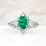 SR17618 Emerald Ring - Additional view