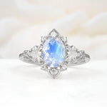 SR17618 Moonstone Ring - Additional view