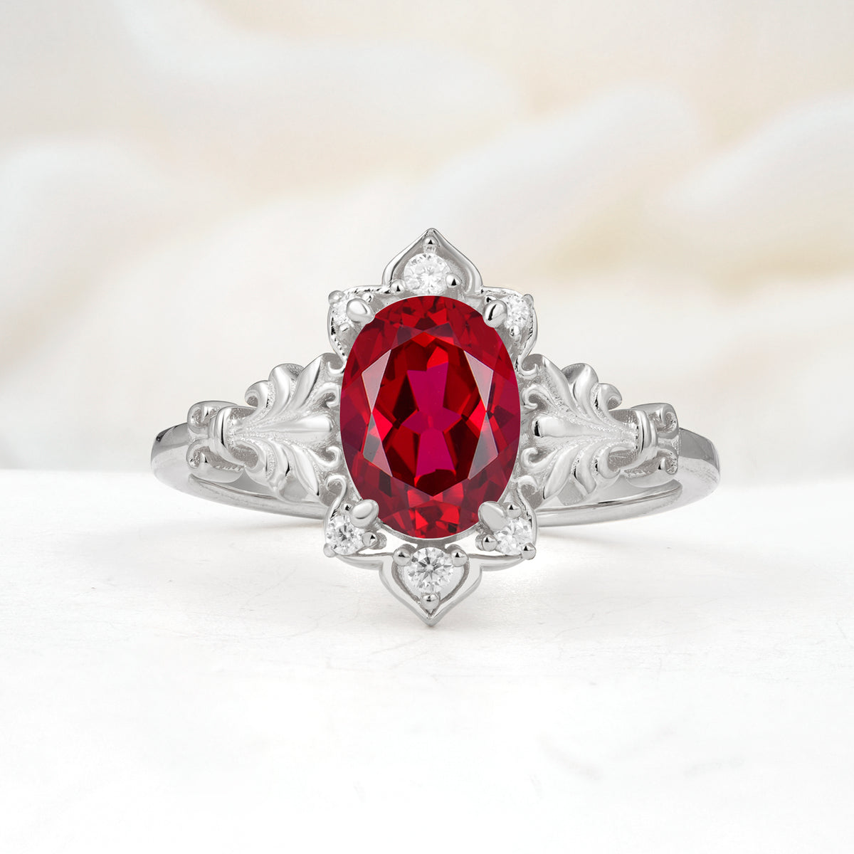 SR17618 Ruby Ring - Additional view
