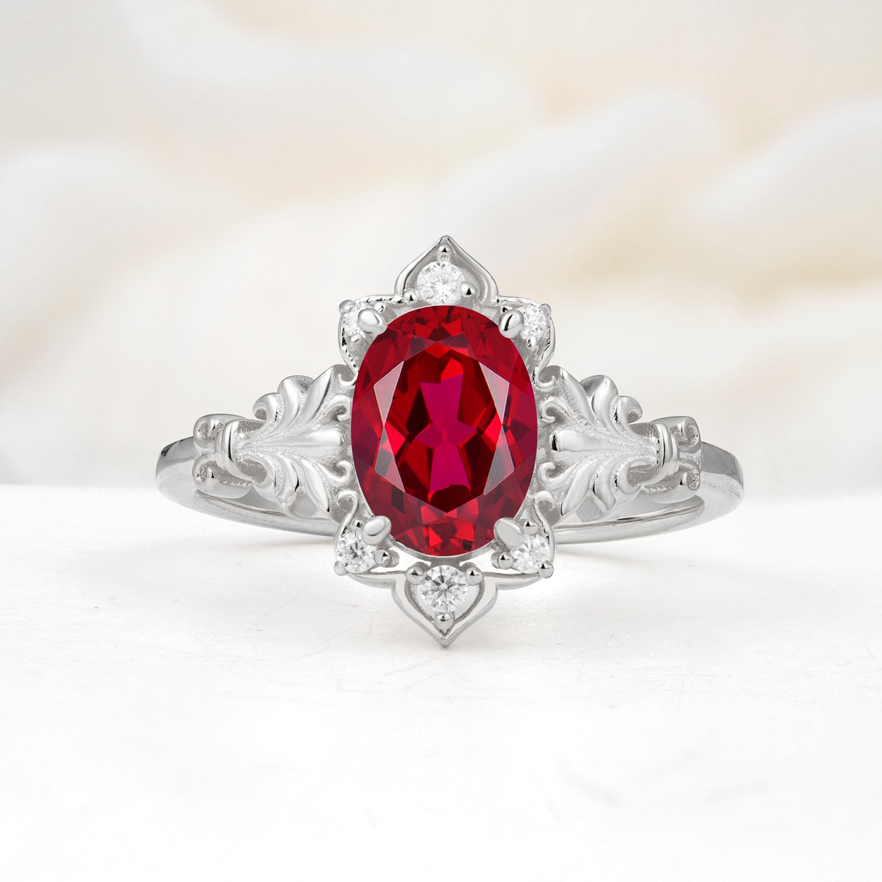 SR17618 Ruby Ring - Additional view