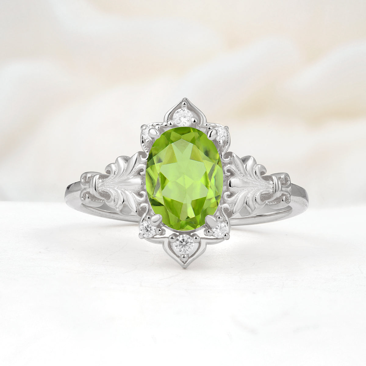 SR17618 Peridot Ring - Additional view