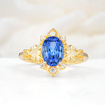 SR17618 Sapphire Ring - Yellow-Gold
