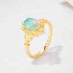 SR17618 Fire Opal Ring - Additional view