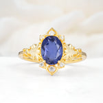 SR17618 Tanzanite Ring - Yellow-Gold