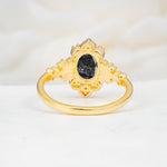 SR17618 Black Rutilated Quartz Ring - Additional view