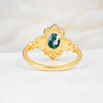 SR17618 Moss Agate Ring - Additional view