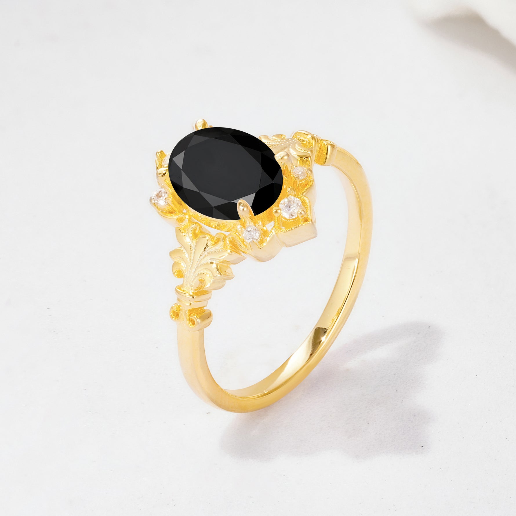 SR17618 Black Onyx Ring - Additional view