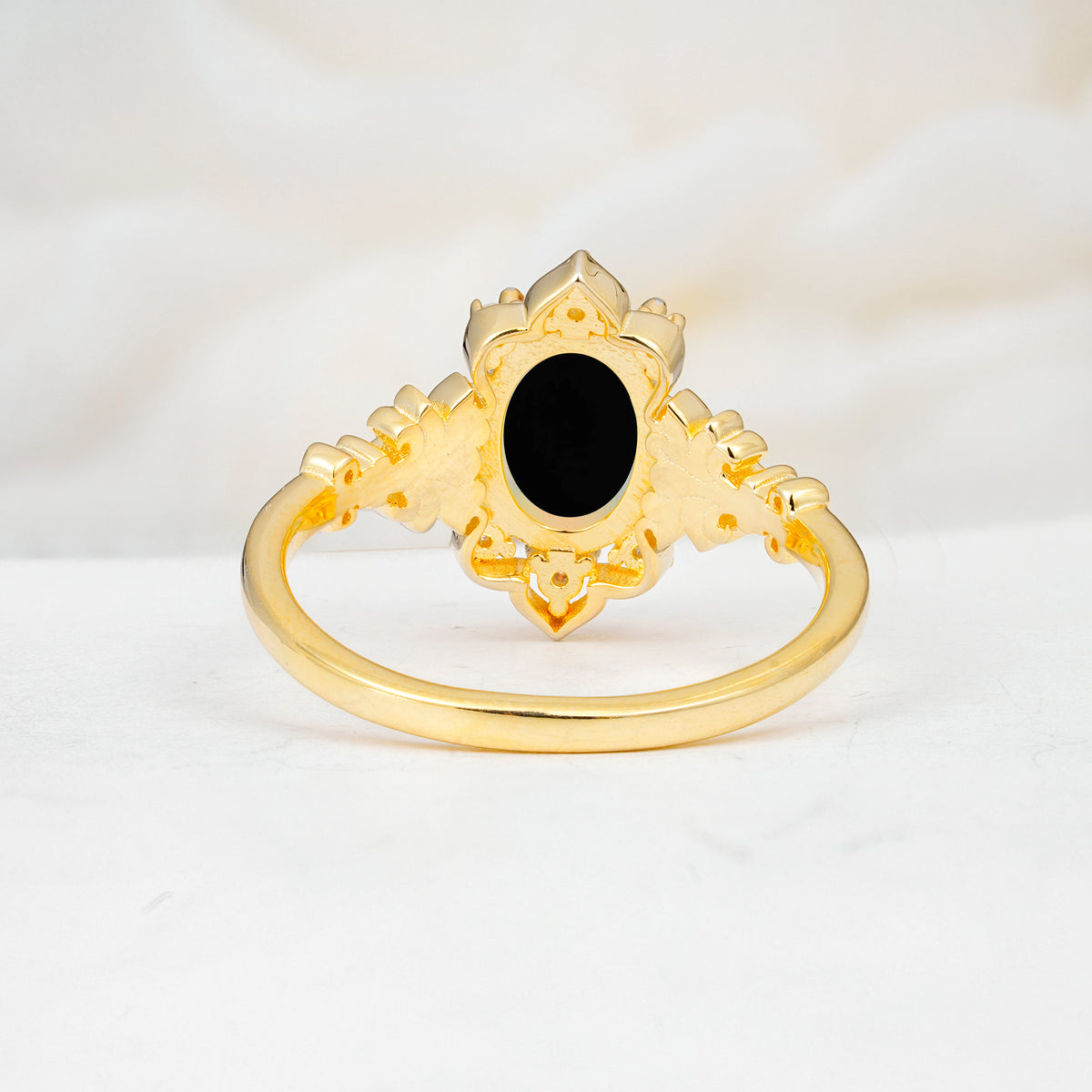 SR17618 Black Onyx Ring - Additional view