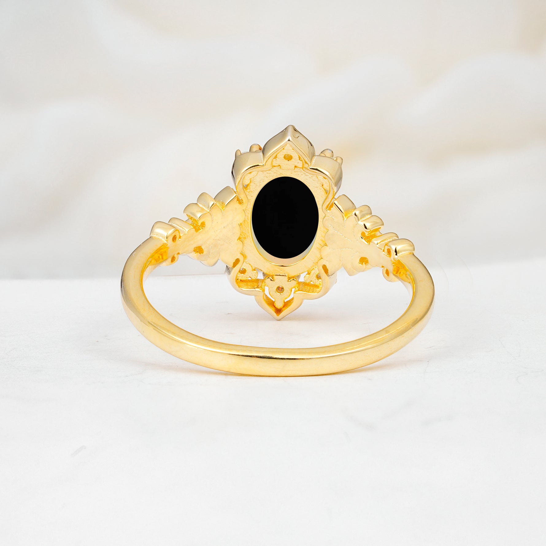 SR17618 Black Onyx Ring - Additional view