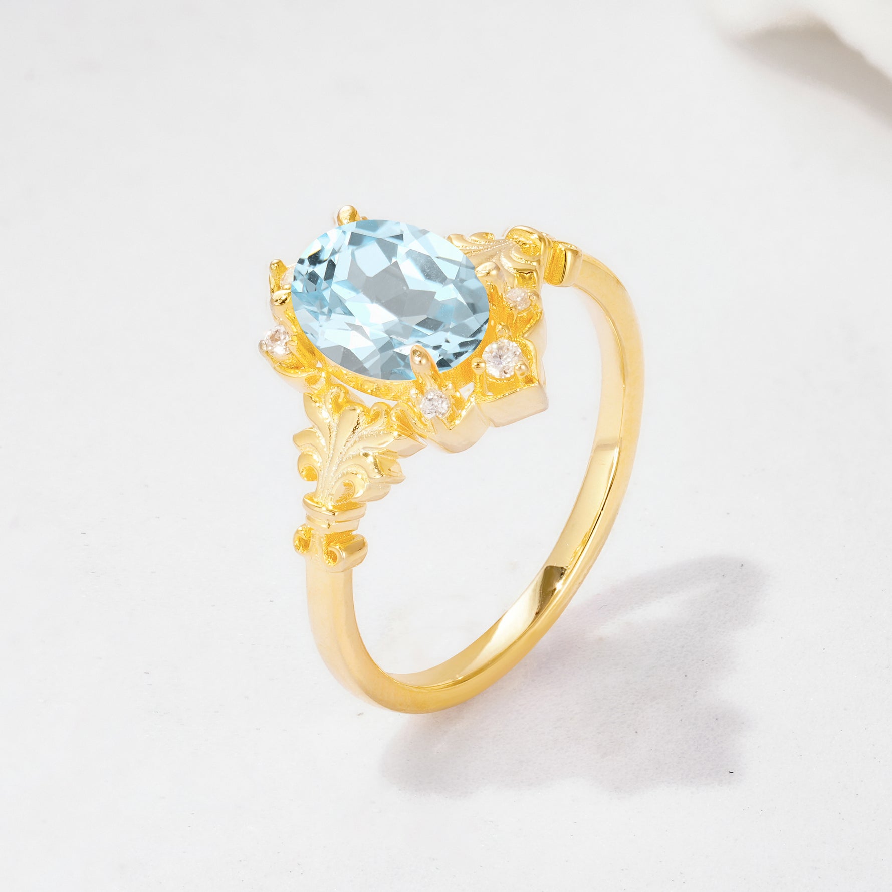 SR17618 Aquamarine Ring - Additional view