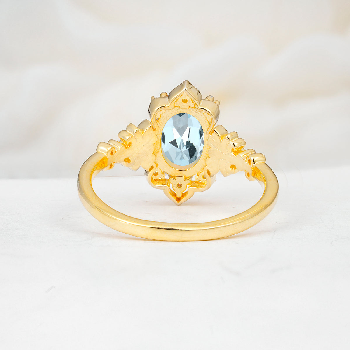 SR17618 Aquamarine Ring - Additional view