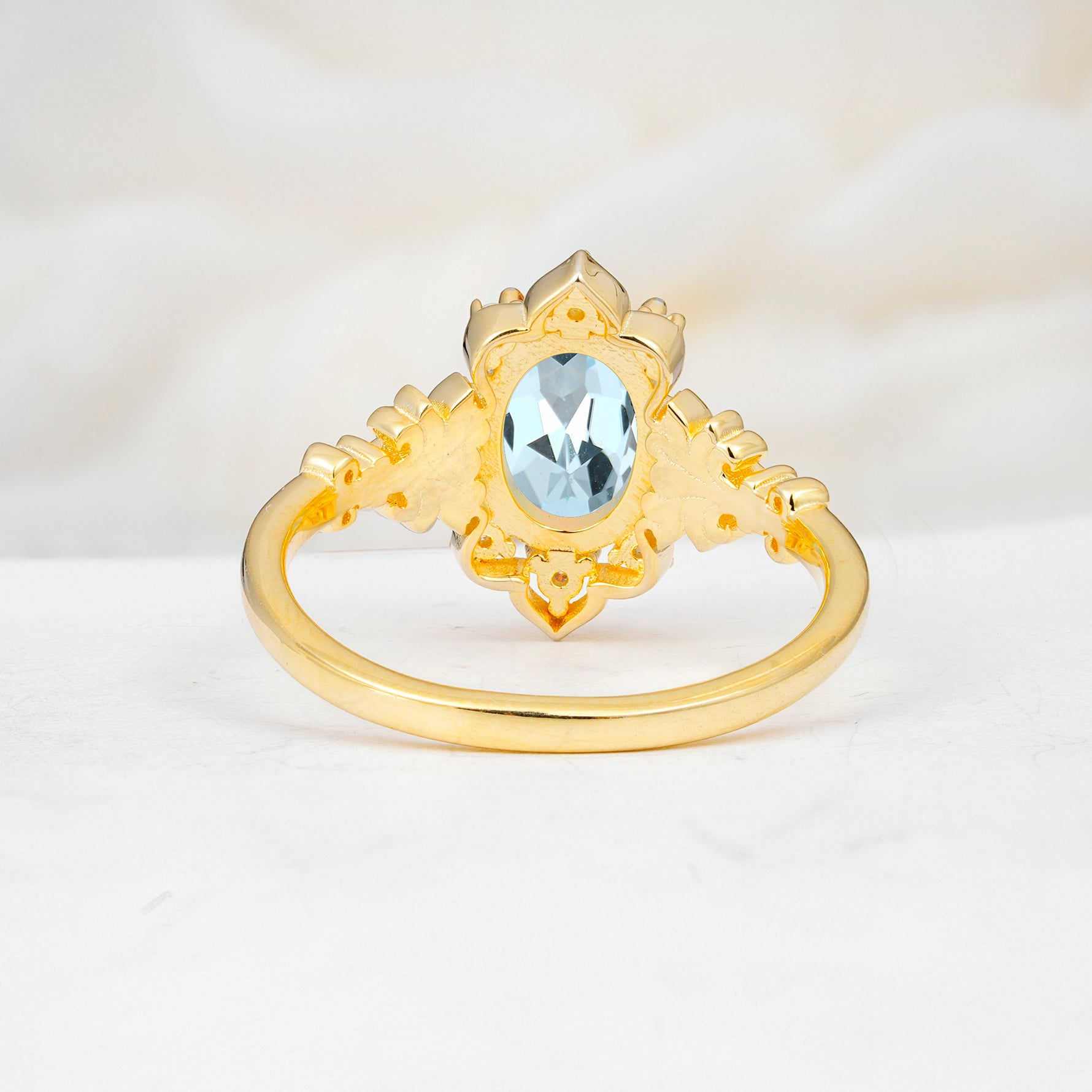 SR17618 Aquamarine Ring - Additional view
