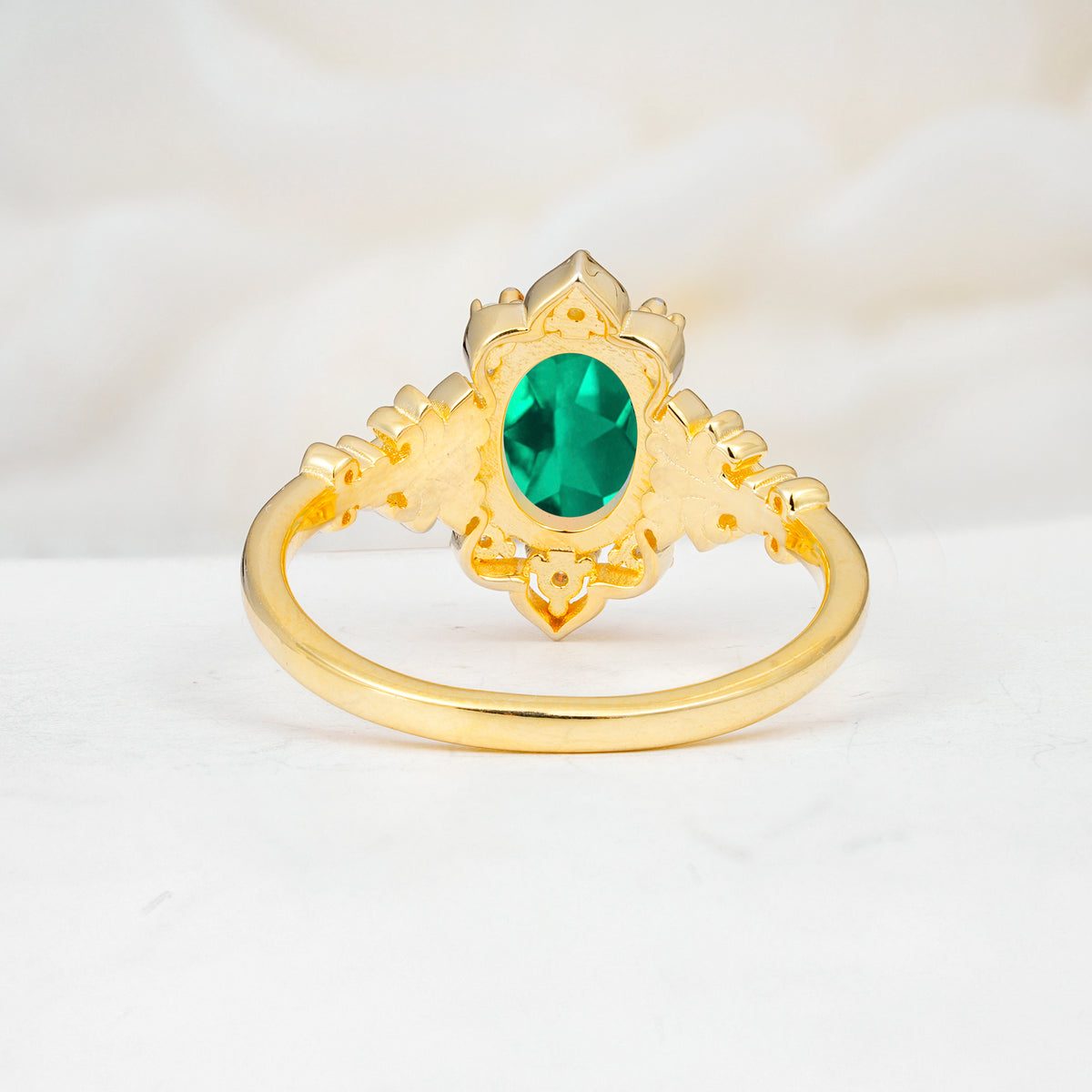 SR17618 Emerald Ring - Additional view