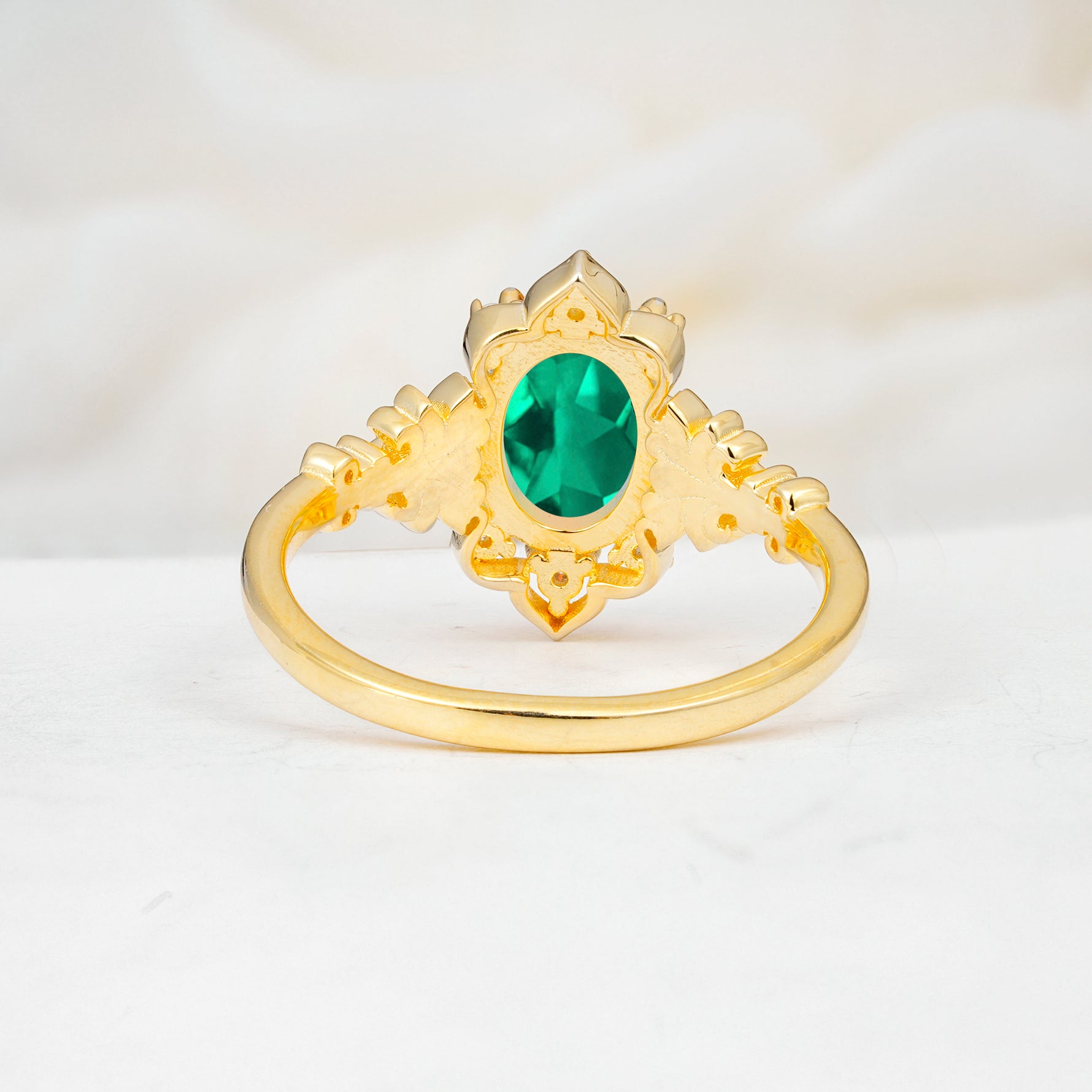 SR17618 Emerald Ring - Additional view