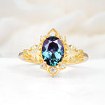 SR17618 Alexandrite Ring - Yellow-Gold