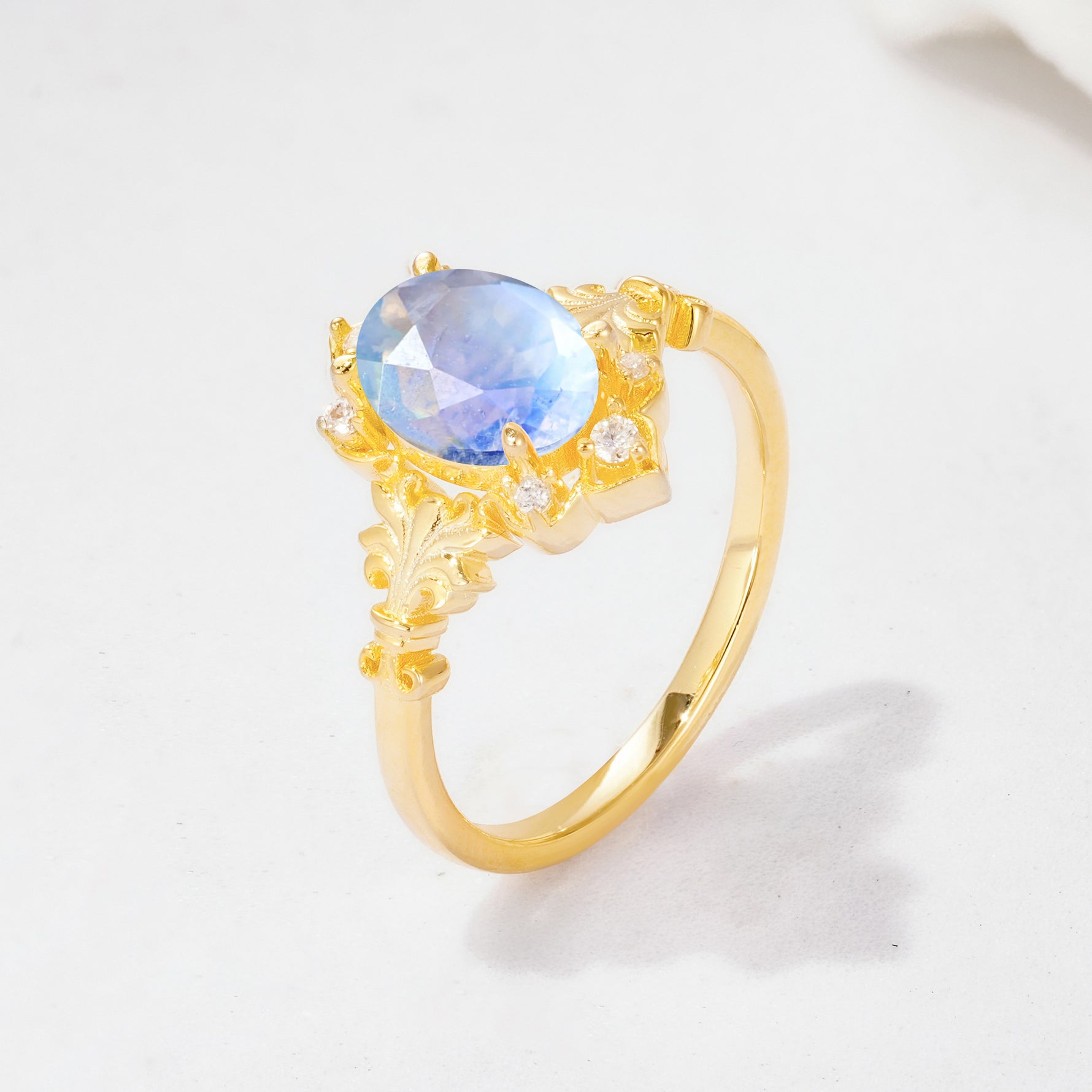 SR17618 Moonstone Ring - Additional view