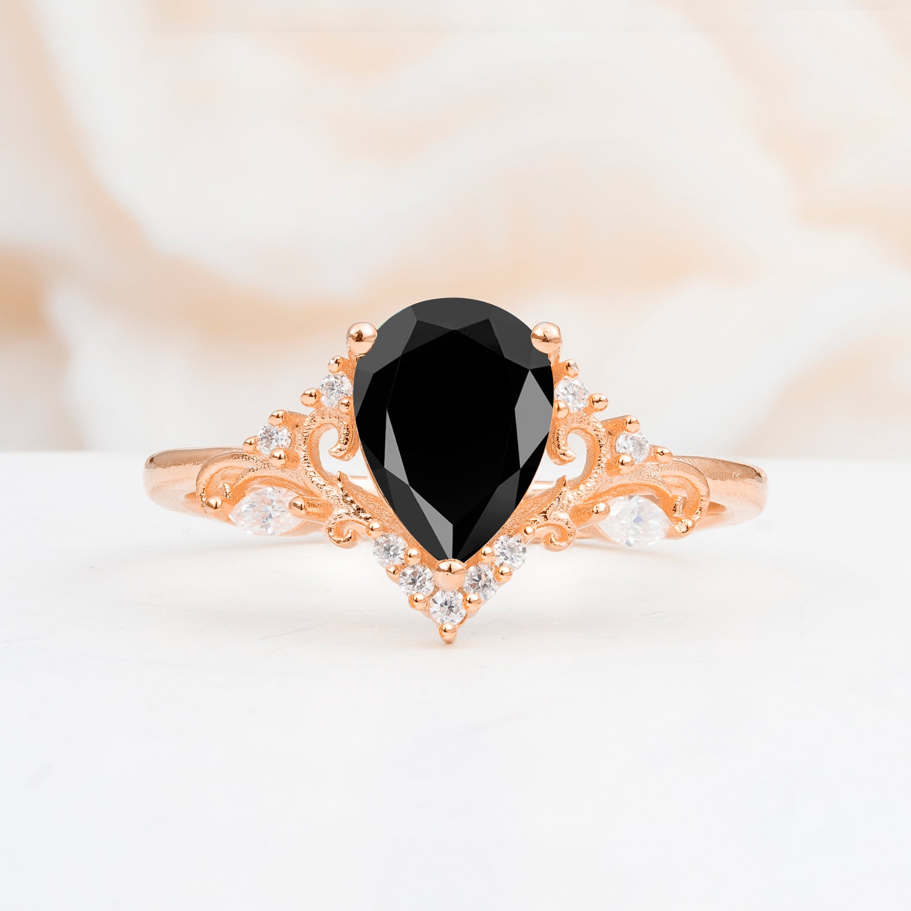 SR17625 Black Onyx Ring - Additional view