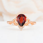 SR17625 Garnet Ring - Additional view