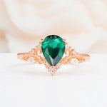 SR17625 Emerald Ring - Additional view