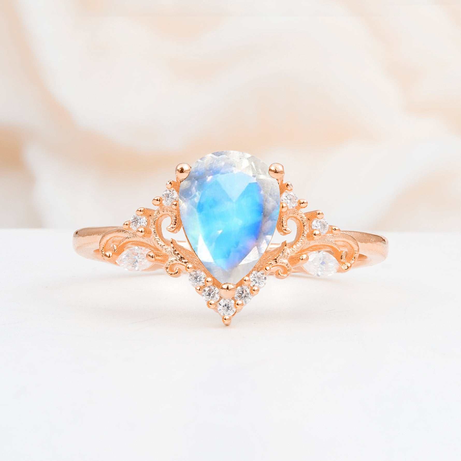 SR17625 Moonstone Ring - Additional view