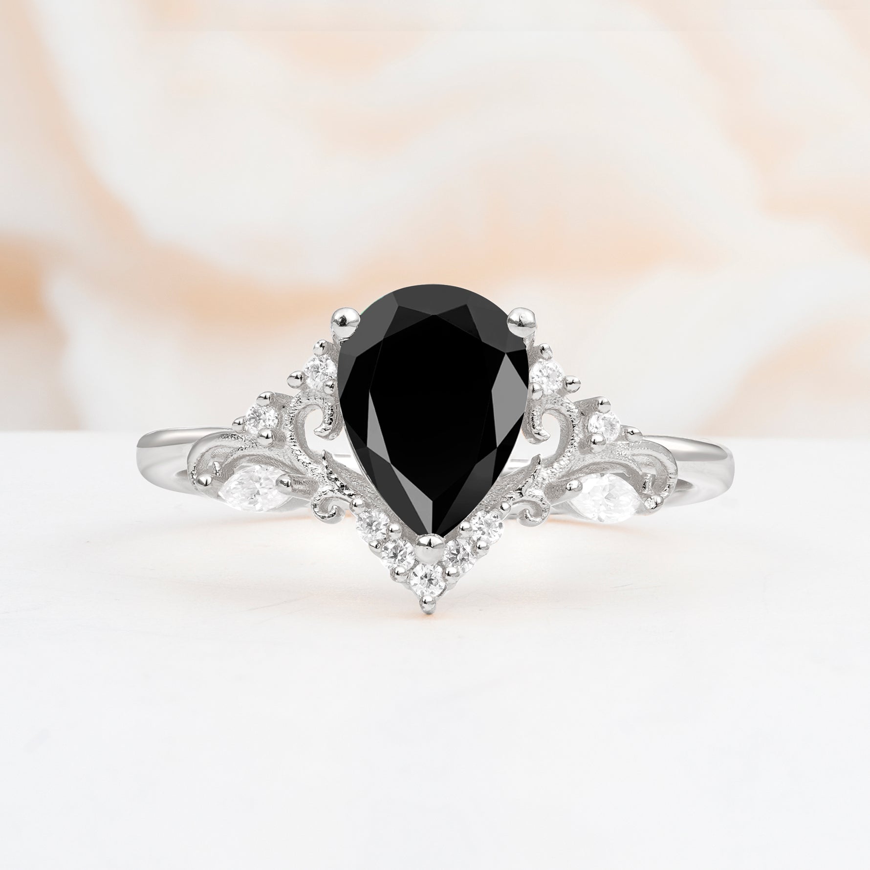 SR17625 Black Onyx Ring - Additional view