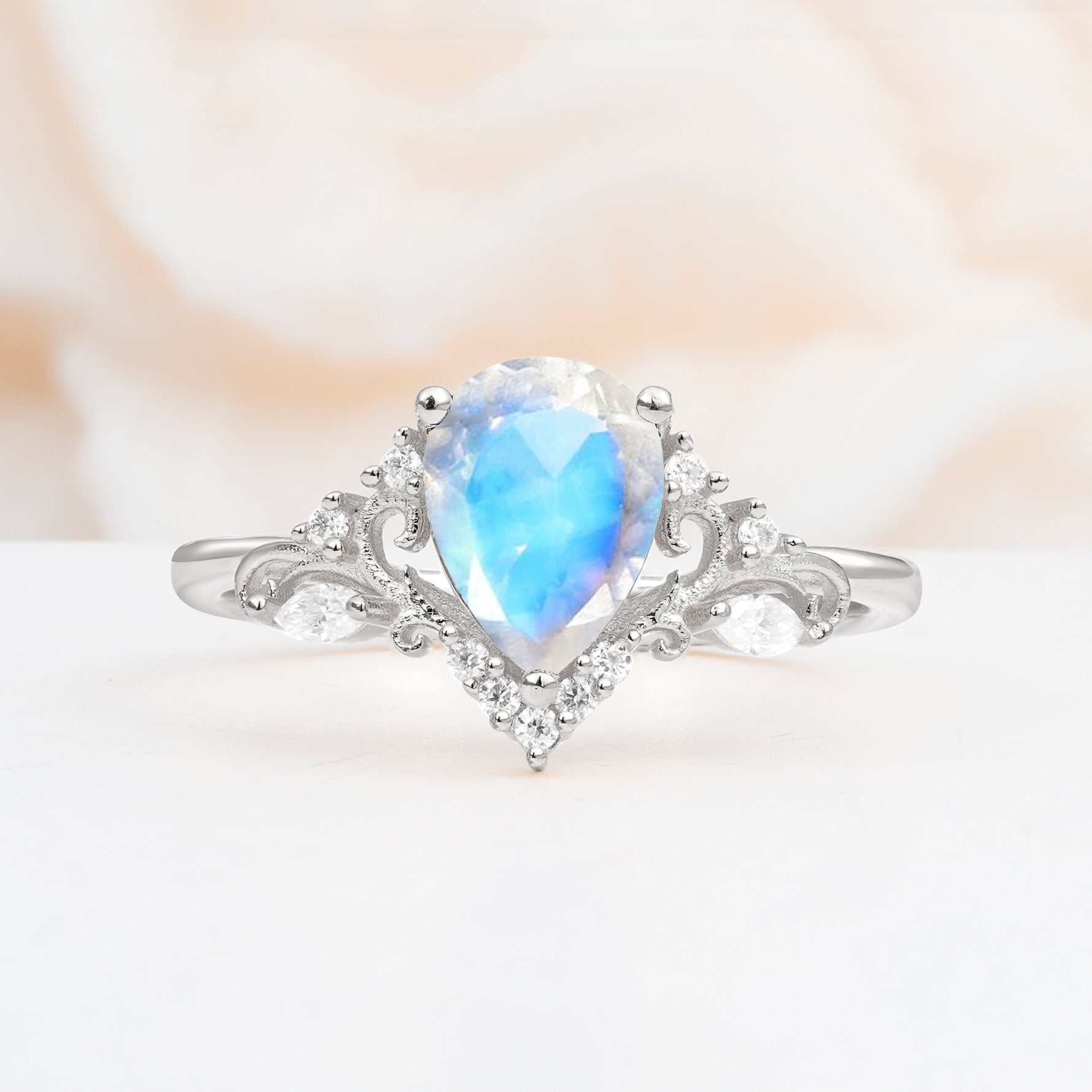 SR17625 Moonstone Ring - Additional view