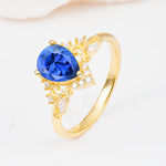 SR17625 Sapphire Ring - White-Gold
