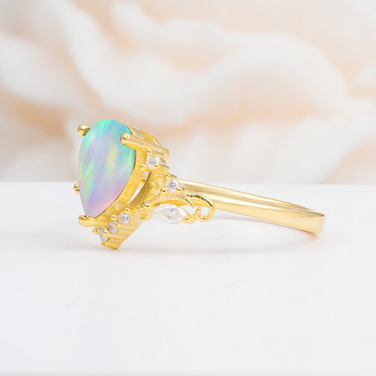 SR17625 Fire Opal Ring - Additional view