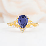 SR17625 Tanzanite Ring - Yellow-Gold