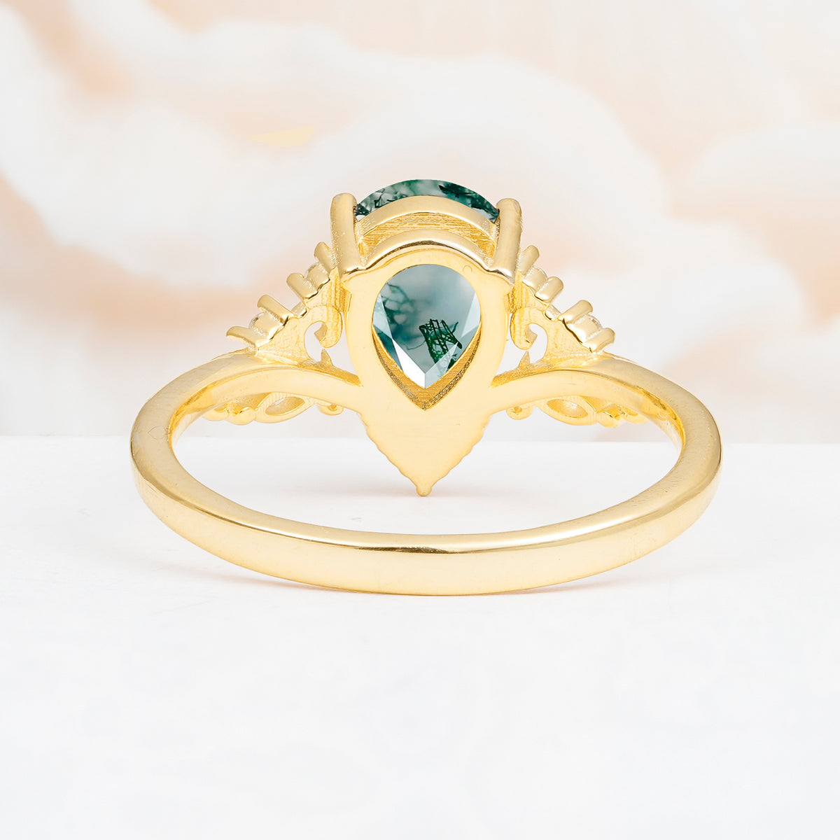 SR17625 Moss Agate Ring - Additional view